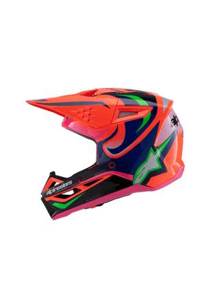 Alpinestars Sm3 Youth Deegan Ece06 Helmet - Fluro-Orange Purple Fluro-Pink