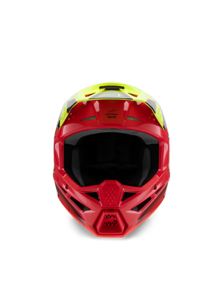 Alpinestars SM3 Fray ECE06 Helmet - Red/Fluro-Yellow/Black Glossy