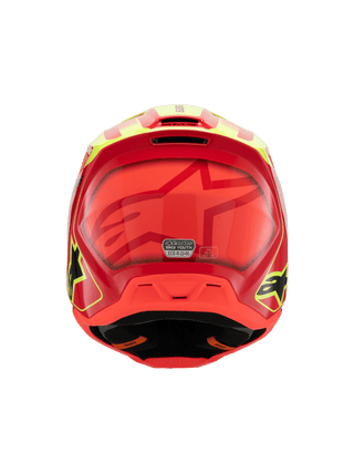 Alpinestars SM3 Youth Fray Ece06 Helmet - Red Fluro Yellow Black