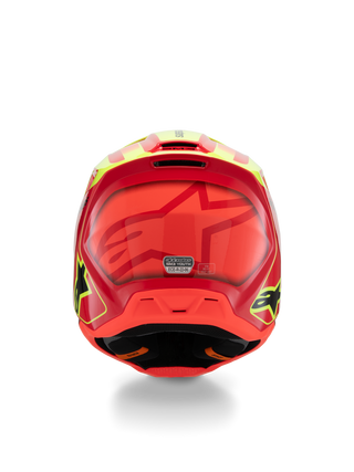 Alpinestars SM3 Fray ECE06 Helmet - Red/Fluro-Yellow/Black Glossy