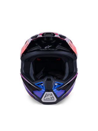 Alpinestars SM7 Fuse ECE06 Helmet - Blue/Purple/Pink/Glossy