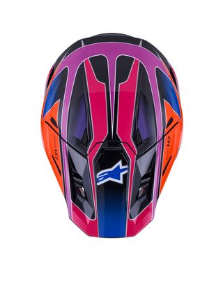 Alpinestars SM7 Fuse ECE06 Helmet - Blue/Purple/Pink/Glossy