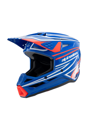 Alpinestars SM3 Youth Wurx ECE06 Helmet - Blue Red White Black Glossy