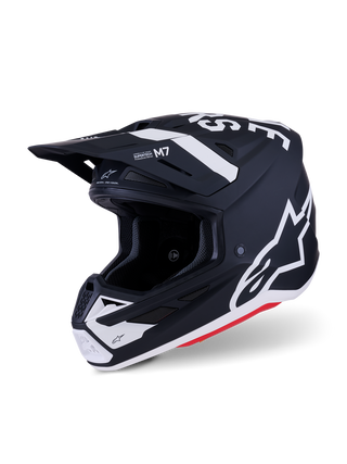 Alpinestars SM7 Dasher ECE06 Helmet - Black/White Matt