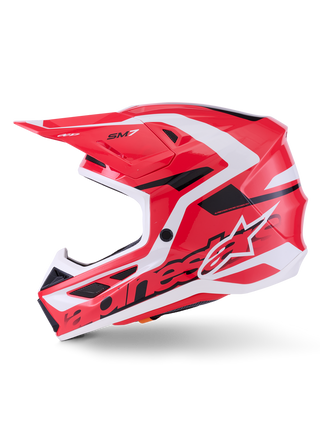 Alpinestars SM7 Deed ECE06 Helmet - Red/Black/White/Glossy