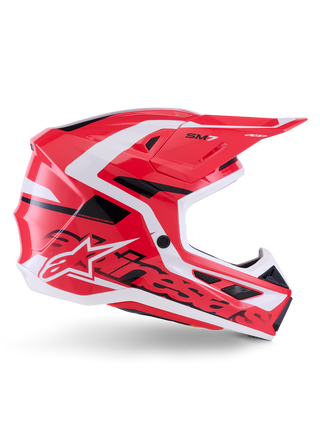 Alpinestars SM7 Deed ECE06 Helmet - Red/Black/White/Glossy