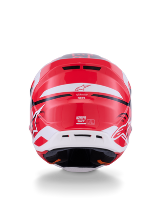 Alpinestars SM7 Deed ECE06 Helmet - Red/Black/White/Glossy