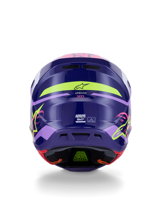 Alpinestars SM7 Deed ECE06 Helmet - Purple/Pink/Glossy