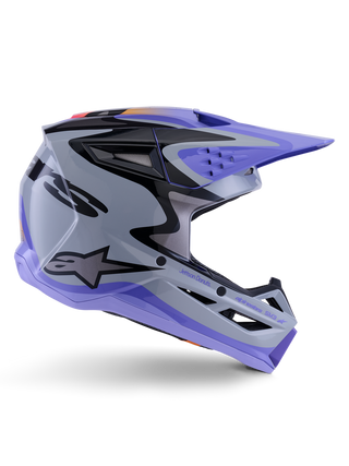 Alpinestars SM3 Jettson ECE06 Helmet - Gray/Purple/Black/Glossy