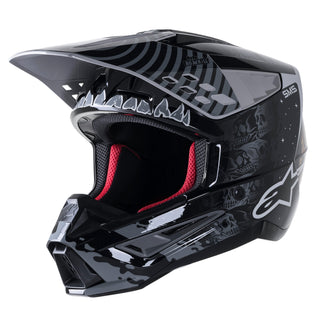 Alpinestars SM5 Solar Flare Helmet - Gloss Black Grey Cold