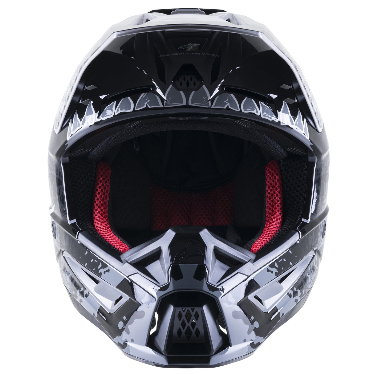 Alpinestars SM5 Solar Flare Helmet - Gloss Black Grey Cold
