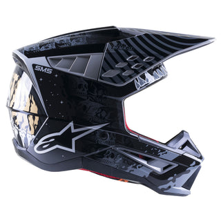 Alpinestars SM5 Solar Flare Helmet - Gloss Black Grey Cold