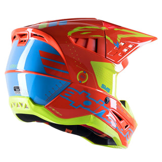 Alpinestars SM5 Action Helmet - Gloss Fluro Orange Cyan Yellow