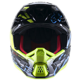 Alpinestars SM5 Action Helmet - Gloss Black Blue Fluro Yellow