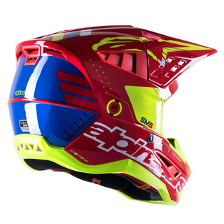 Alpinestars SM5 Action Helmet - Gloss Red White Fluro Yellow