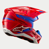 Alpinestars SM5 Action 2 Ece 22.06 Helmet - Bright Red Blue Gloss