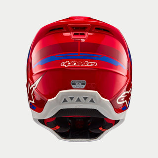 Alpinestars SM5 Action 2 Ece 22.06 Helmet - Bright Red Blue Gloss