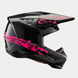 Alpinestars SM5 Corp Ece 22.06 Helmet - Black Diva Pink Gloss