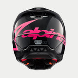 Alpinestars SM5 Corp Ece 22.06 Helmet - Black Diva Pink Gloss