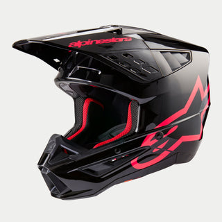 Alpinestars SM5 Corp Ece 22.06 Helmet - Black Diva Pink Gloss