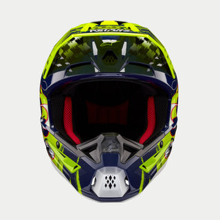 Alpinestars SM5 Rash Ece 22.06 Helmet - Night Navy Fluro Yellow Gloss