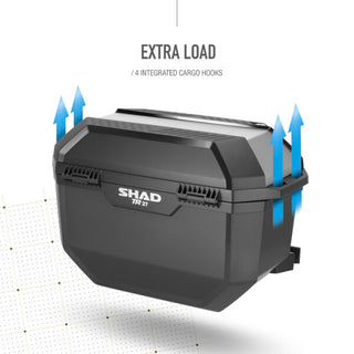 Shad Motorcycle TR27 Terra Side Case - Black / Alloy