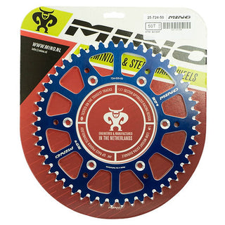 Mino 50 Tooth Yamaha YZ-YZF-WRF Blue Alloy - Rear Sprocket