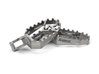 Akrapovic Adventure Footpeg Set F-T12T1 For Triumph - Titanium - MotoHeaven