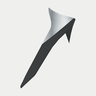 Alpinestars SR-10 Element Standard Spoiler - Black Carbon/ Silver Black Gloss