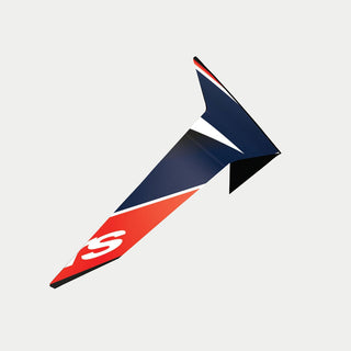 Alpinestars SR-10 Team Standard Spoiler - Black Carbon / Red Fluro / Matt Blue