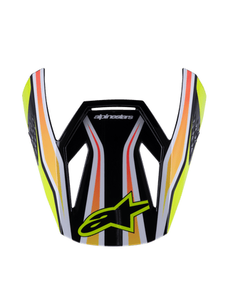 Alpinestars SM3 Youth Wurx ECE06 Visor - Black Yellow-Fluro Blue Red Glossy