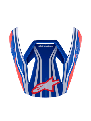 Alpinestars SM3 Youth Wurx ECE06 Visor - Blue Red White Black Glossy