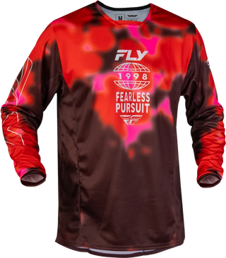 Fly Racing 2027 Kinetic MX Blur Jersey - Red / Maroon