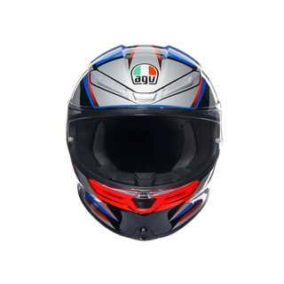 AGV K6 S Slashcut Motorcycle Full Face Helmet - Blue/Red