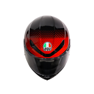 AGV K6 S Smu Fision Motorcycle Full Face Helmet - Black/Red