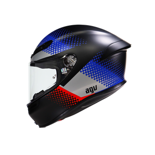 AGV K6 S Smu Fision Motorcycle Full Face Helmet - Black/Blue/Red