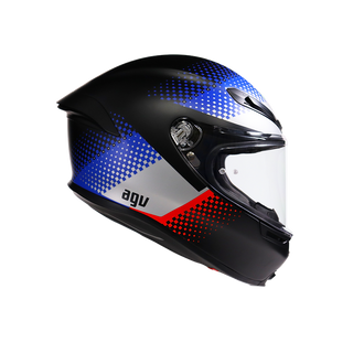 AGV K6 S Smu Fision Motorcycle Full Face Helmet - Black/Blue/Red