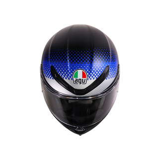 AGV K6 S Smu Fision Motorcycle Full Face Helmet - Black/Blue/Red