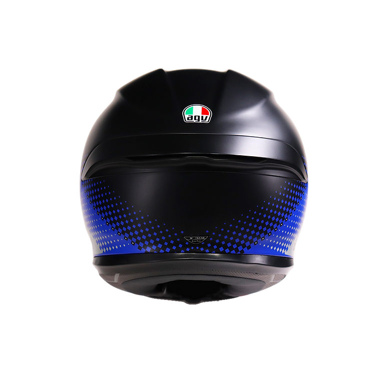 AGV K6 S Smu Fision Motorcycle Full Face Helmet - Black/Blue/Red