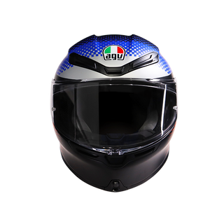 AGV K6 S Smu Fision Motorcycle Full Face Helmet - Black/Blue/Red