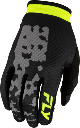 Fly Racing 2027 Lite Flake Gloves - Grey / Hi-Vis / Black