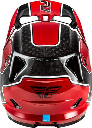Fly Racing Werx-R MTB/BMX Flow Helmet - Black Carbon/Red