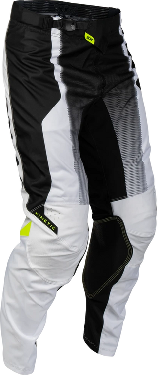 Fly Racing 2027 Kinetic MX Fade Pants - Black / White / Hi-Vis