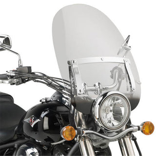 GIVI Windscreen Only Transparent - Kawasaki VN800 Classic 96-02 / 900 Classic 06-17 / 900 Custom 06-17 (Needs Fitting Kit AS126A2)