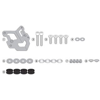 Givi Specific Windscreen Fitting Kit - Kawasaki Z125 19-24 (Needs Screen 4125GR)