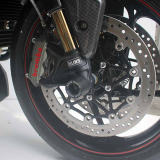 Oggy Knobbs Axle Slider Front - Triumph 1050 Speed Triple 16-20