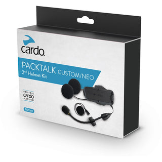 Cardo Packtalk Custom / Neo 2nd Helmet 40mm Speakers HD Kit