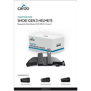 Cardo Shoei Gen 3 Helmet Adapter For Packtalk Neo Edge Pro