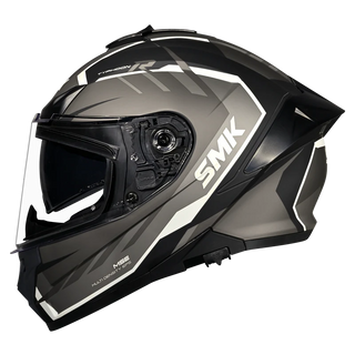 SMK Typhoon Aerot (MA266) Full Face Helmet - Matt Black/Grey