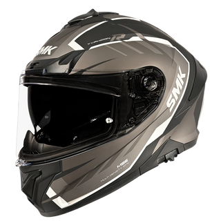 SMK Typhoon Aerot (MA266) Full Face Helmet - Matt Black/Grey